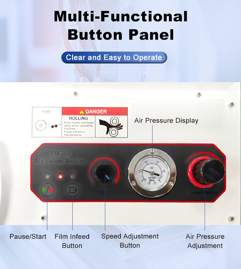 Air Column Roll Material Inflator Multi-Purpose Machine Newly Upgraded Automatic Inflator